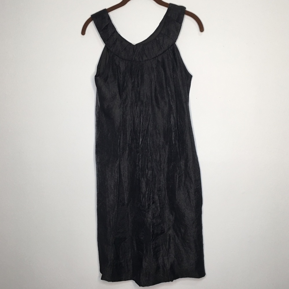 Adrianna Papell 4 Black Sleevleless Sheath Dress